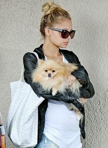 Nicole Richie mit Spitz